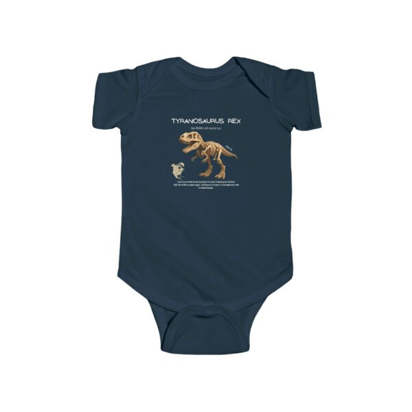 Tyrannosaurus Rex Paleontologist Infant Bodysuit | Funny STEM Baby Outfit for Girls | Science Baby Shower Gift - Image 9