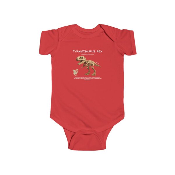 Tyrannosaurus Rex Paleontologist Infant Bodysuit | Funny STEM Baby Outfit for Girls | Science Baby Shower Gift - Image 11