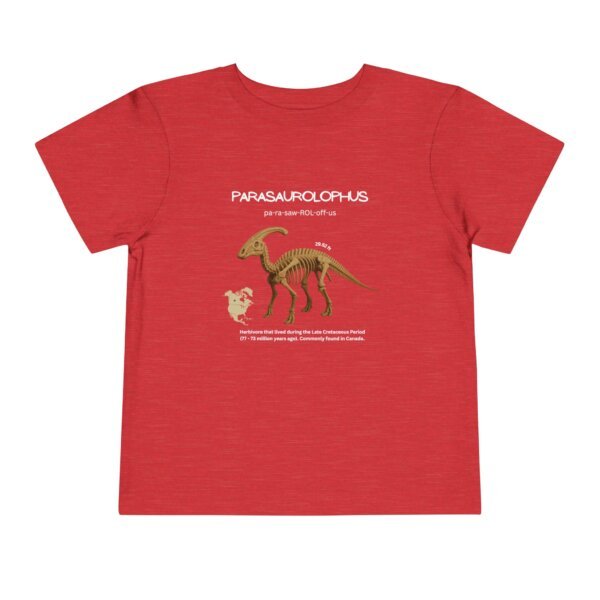 Parasaurolophus Fossil Fun Toddler T-Shirt | Dinosaur Paleontology Tee for Kids | STEM Learning Shirt - Image 61