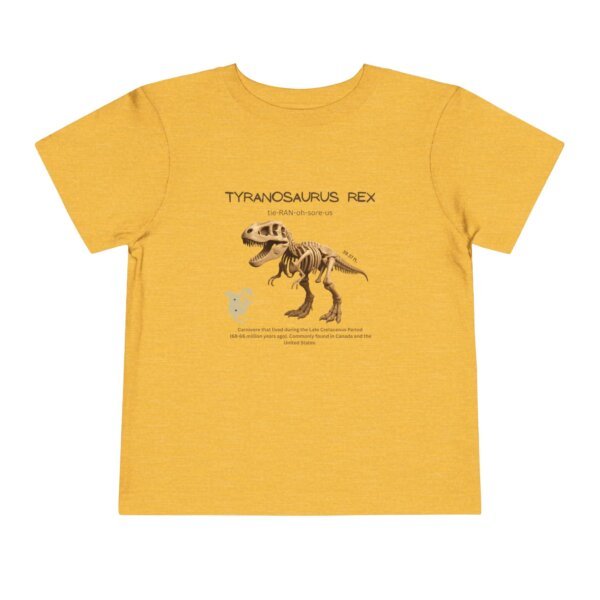 Tyrannosaurus Fossil Fun Toddler T-Shirt | Dinosaur Paleontology Tee for Kids | STEM Learning Shirt - Image 25
