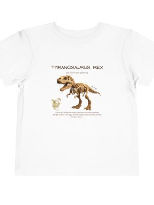 Tyrannosaurus Fossil Fun Toddler T-Shirt | Dinosaur Paleontology Tee for Kids | STEM Learning Shirt