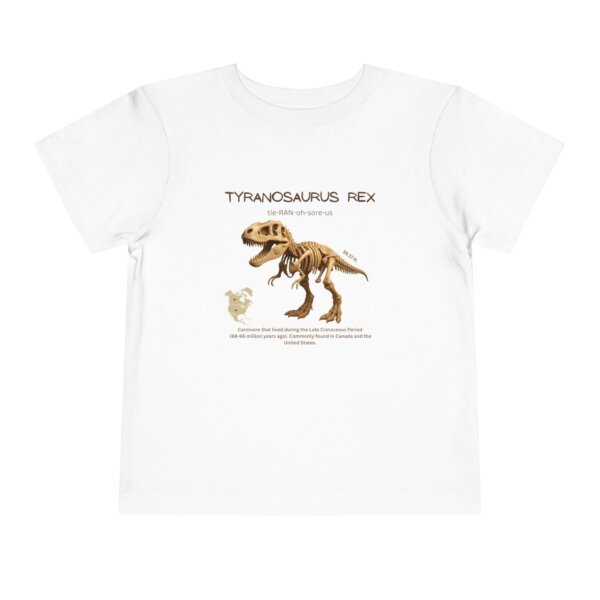 Tyrannosaurus Fossil Fun Toddler T-Shirt | Dinosaur Paleontology Tee for Kids | STEM Learning Shirt