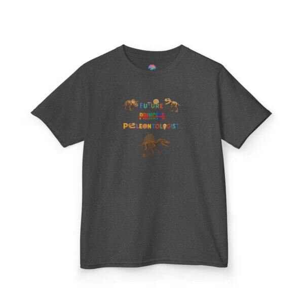 Future Paleontologist Kids T-Shirt | Funny STEM Tee with Strikethrough Princess Design | Heavy Cotton Science Shirt - Image 35