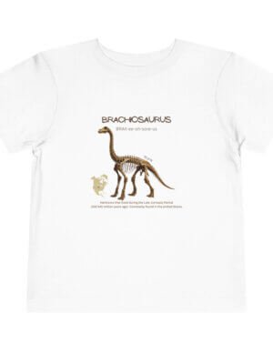 Brachiosaurus Fossil Fun Toddler T-Shirt | Dinosaur Paleontology Tee for Kids | STEM Learning Shirt