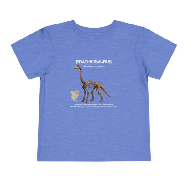 Brachiosaurus Fossil Fun Toddler T-Shirt | Dinosaur Paleontology Tee for Kids | STEM Learning Shirt - Image 37