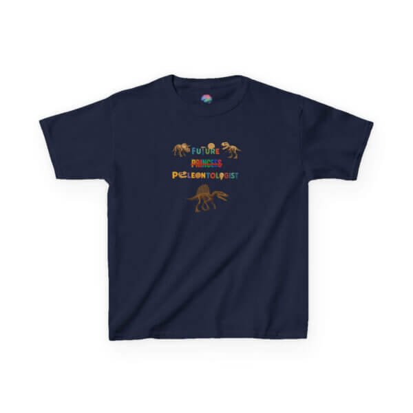 Future Paleontologist Kids T-Shirt | Funny STEM Tee with Strikethrough Princess Design | Heavy Cotton Science Shirt - Image 53