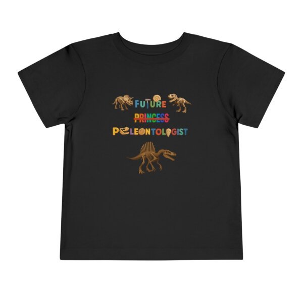 Future Princess (Strikethrough) Paleontologist Toddler T-Shirt | Dinosaur Fossil Science Shirt | Cute STEM Gift for Kids | Paleontology Tee - Image 5