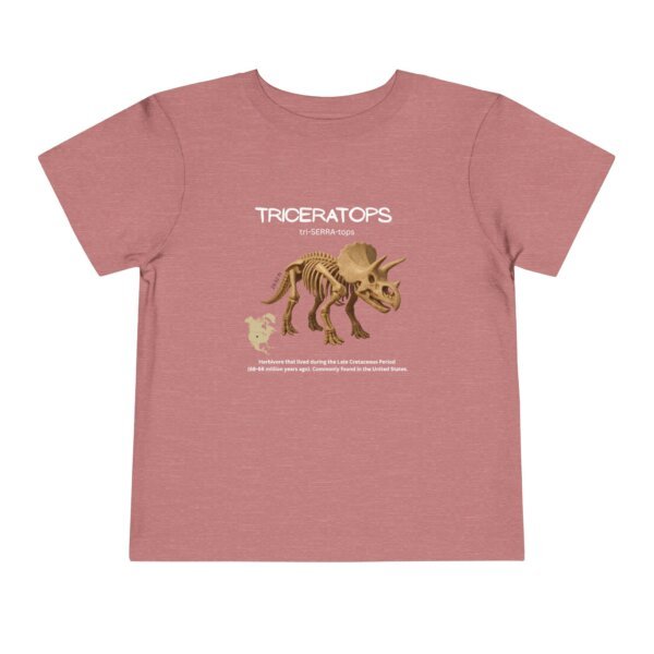 Triceratops Fossil Fun Toddler T-Shirt | Dinosaur Paleontology Tee for Kids | STEM Learning Shirt - Image 5