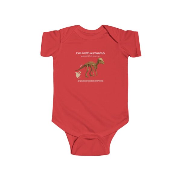Pachycephalosaurus Paleontologist Infant Bodysuit | Funny STEM Baby Outfit for Girls | Science Baby Shower Gift - Image 12