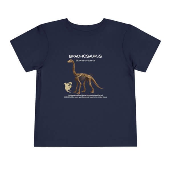 Brachiosaurus Fossil Fun Toddler T-Shirt | Dinosaur Paleontology Tee for Kids | STEM Learning Shirt - Image 49