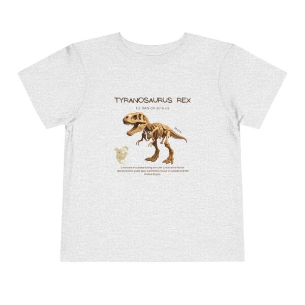 Tyrannosaurus Fossil Fun Toddler T-Shirt | Dinosaur Paleontology Tee for Kids | STEM Learning Shirt - Image 33