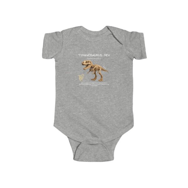 Tyrannosaurus Rex Paleontologist Infant Bodysuit | Funny STEM Baby Outfit for Girls | Science Baby Shower Gift - Image 3