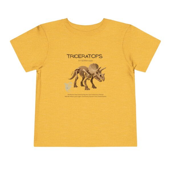 Triceratops Fossil Fun Toddler T-Shirt | Dinosaur Paleontology Tee for Kids | STEM Learning Shirt - Image 25