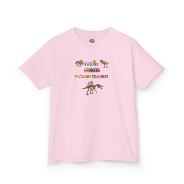 Future Paleontologist Kids T-Shirt | Funny STEM Tee with Strikethrough Princess Design | Heavy Cotton Science Shirt - Image 67