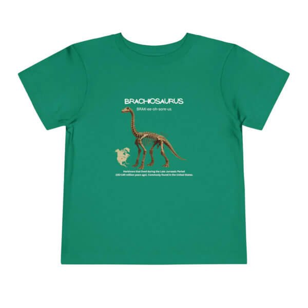 Brachiosaurus Fossil Fun Toddler T-Shirt | Dinosaur Paleontology Tee for Kids | STEM Learning Shirt - Image 29