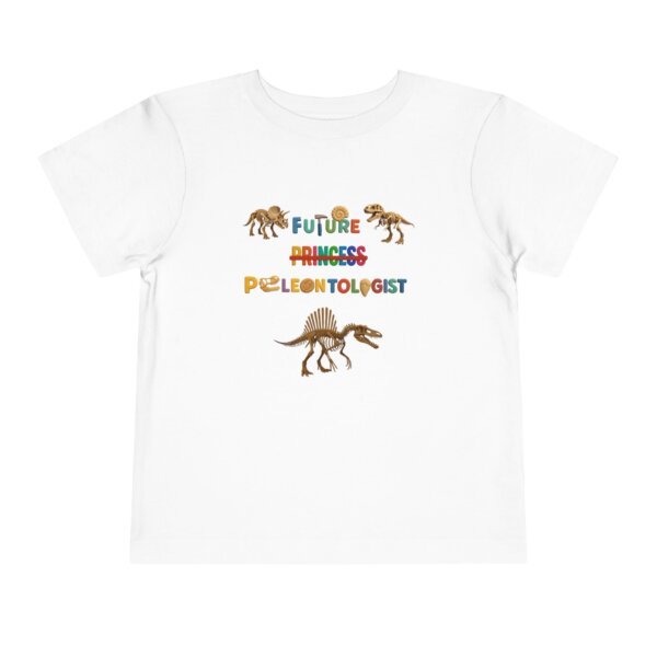Future Princess (Strikethrough) Paleontologist Toddler T-Shirt | Dinosaur Fossil Science Shirt | Cute STEM Gift for Kids | Paleontology Tee