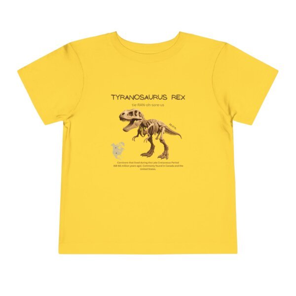 Tyrannosaurus Fossil Fun Toddler T-Shirt | Dinosaur Paleontology Tee for Kids | STEM Learning Shirt - Image 21