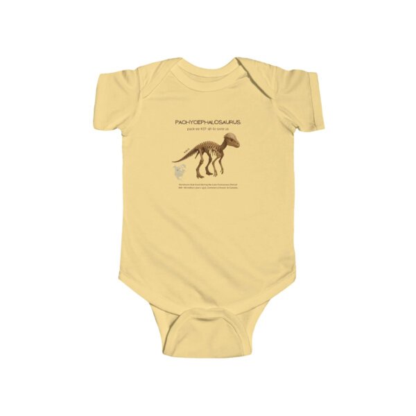 Pachycephalosaurus Paleontologist Infant Bodysuit | Funny STEM Baby Outfit for Girls | Science Baby Shower Gift - Image 4