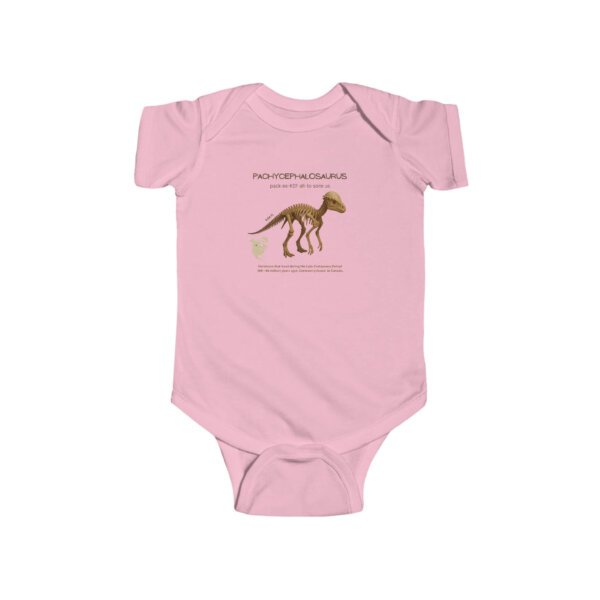 Pachycephalosaurus Paleontologist Infant Bodysuit | Funny STEM Baby Outfit for Girls | Science Baby Shower Gift - Image 11