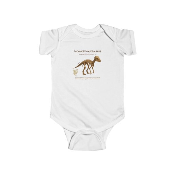 Pachycephalosaurus Paleontologist Infant Bodysuit | Funny STEM Baby Outfit for Girls | Science Baby Shower Gift