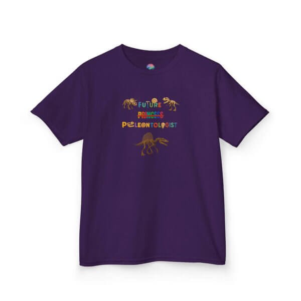 Future Paleontologist Kids T-Shirt | Funny STEM Tee with Strikethrough Princess Design | Heavy Cotton Science Shirt - Image 63