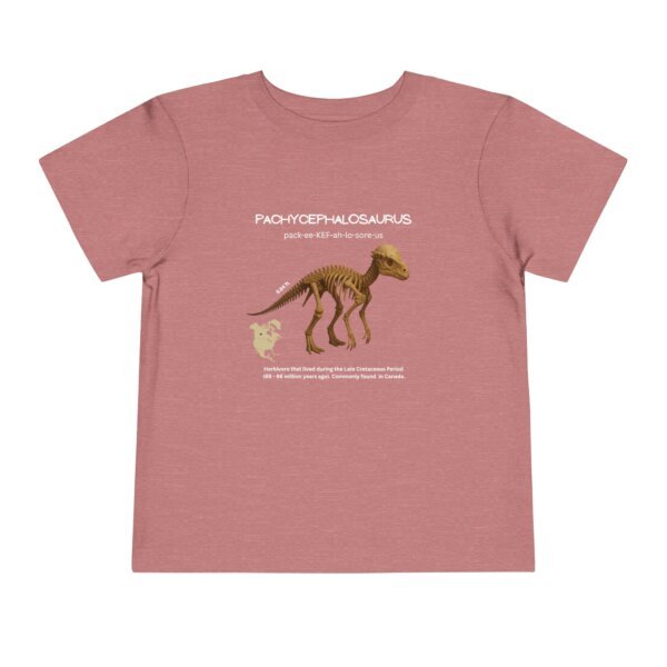 Pachycephalosaurus Fossil Fun Toddler T-Shirt | Dinosaur Paleontology Tee for Kids | STEM Learning Shirt - Image 5