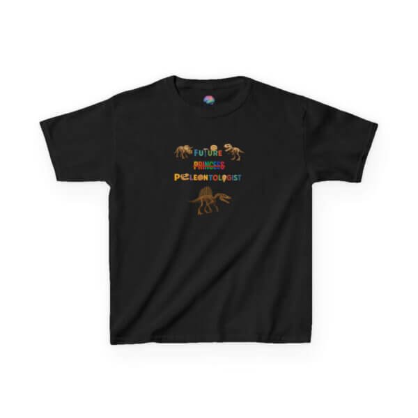 Future Paleontologist Kids T-Shirt | Funny STEM Tee with Strikethrough Princess Design | Heavy Cotton Science Shirt - Image 13