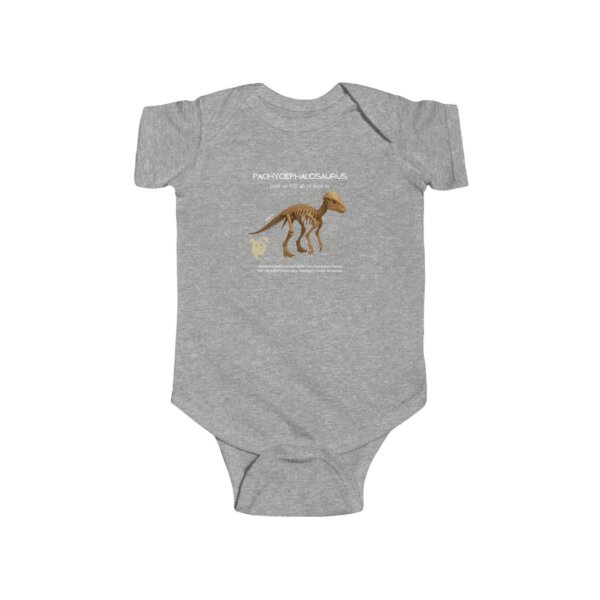Pachycephalosaurus Paleontologist Infant Bodysuit | Funny STEM Baby Outfit for Girls | Science Baby Shower Gift - Image 3