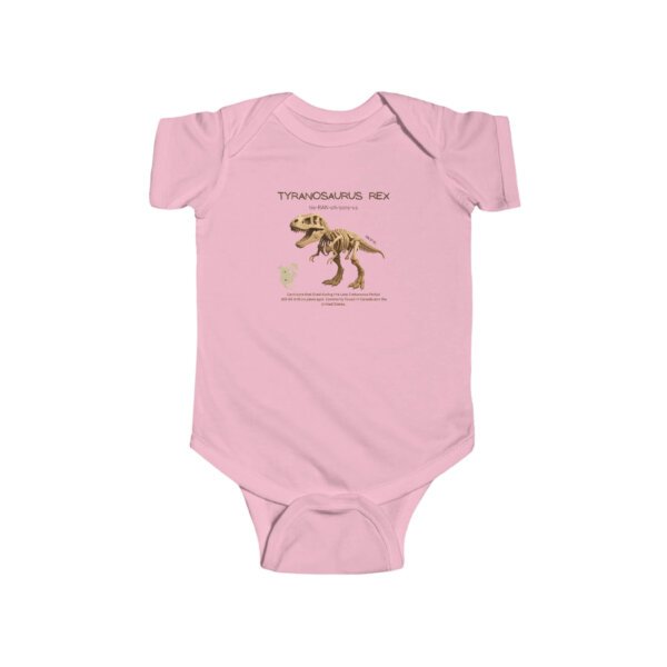 Tyrannosaurus Rex Paleontologist Infant Bodysuit | Funny STEM Baby Outfit for Girls | Science Baby Shower Gift - Image 10