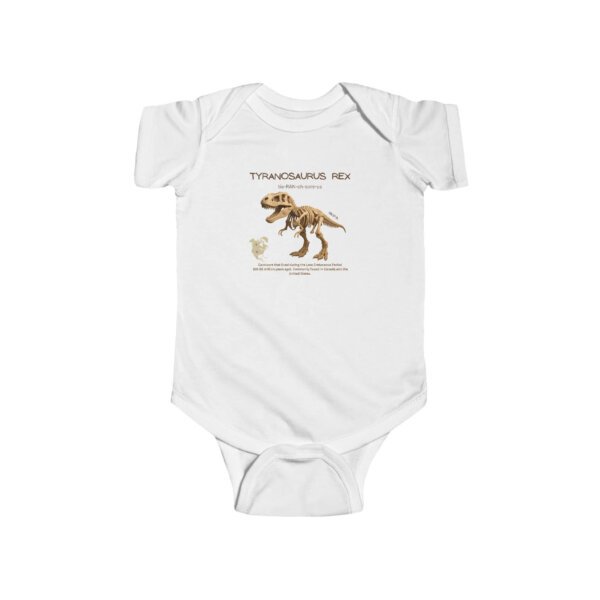 Tyrannosaurus Rex Paleontologist Infant Bodysuit | Funny STEM Baby Outfit for Girls | Science Baby Shower Gift
