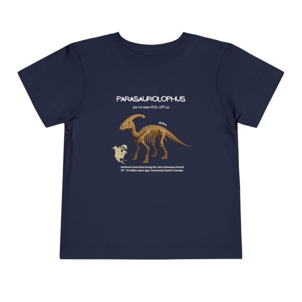 Parasaurolophus Fossil Fun Toddler T-Shirt | Dinosaur Paleontology Tee for Kids | STEM Learning Shirt - Image 49