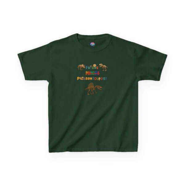 Future Paleontologist Kids T-Shirt | Funny STEM Tee with Strikethrough Princess Design | Heavy Cotton Science Shirt - Image 29
