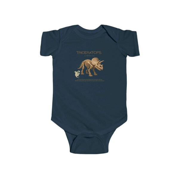Triceratops Infant Bodysuit | Cute Dinosaur Baby Outfit | Paleontology-Inspired Baby Shower Gift - Image 10