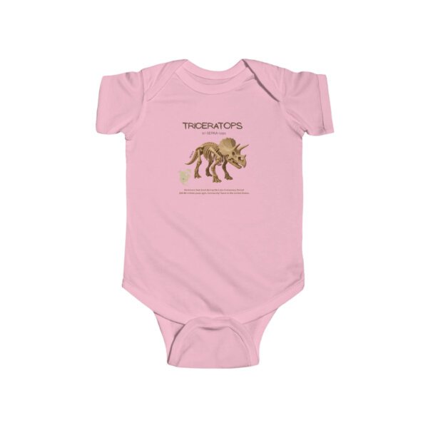 Triceratops Infant Bodysuit | Cute Dinosaur Baby Outfit | Paleontology-Inspired Baby Shower Gift - Image 11