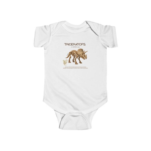 Triceratops Infant Bodysuit | Cute Dinosaur Baby Outfit | Paleontology-Inspired Baby Shower Gift