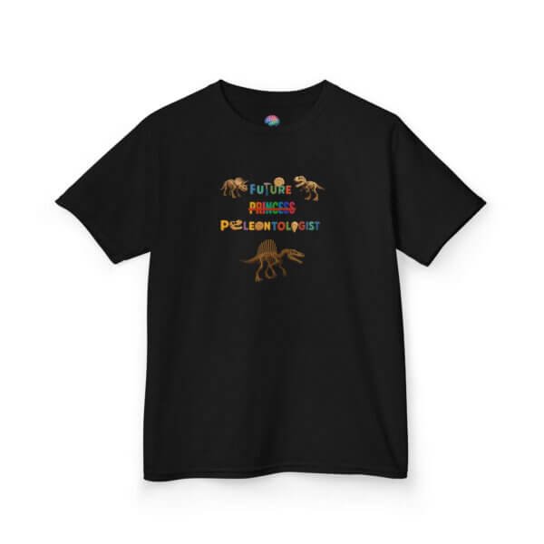 Future Paleontologist Kids T-Shirt | Funny STEM Tee with Strikethrough Princess Design | Heavy Cotton Science Shirt - Image 15