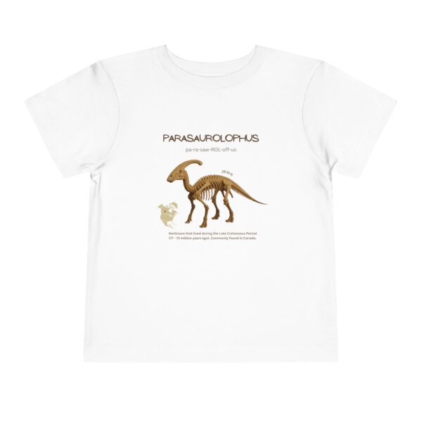 Parasaurolophus Fossil Fun Toddler T-Shirt | Dinosaur Paleontology Tee for Kids | STEM Learning Shirt