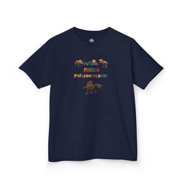 Future Paleontologist Kids T-Shirt | Funny STEM Tee with Strikethrough Princess Design | Heavy Cotton Science Shirt - Image 55