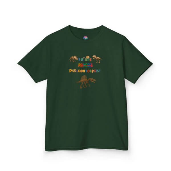 Future Paleontologist Kids T-Shirt | Funny STEM Tee with Strikethrough Princess Design | Heavy Cotton Science Shirt - Image 31