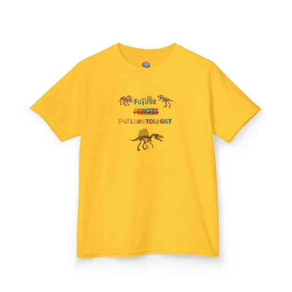 Future Paleontologist Kids T-Shirt | Funny STEM Tee with Strikethrough Princess Design | Heavy Cotton Science Shirt - Image 23
