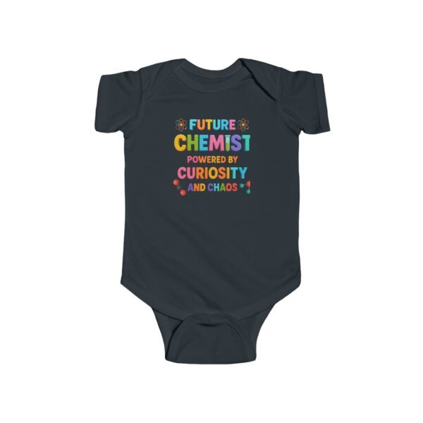 Future Chemist Infant Bodysuit | Powered by Curiosity & Chaos | Funny STEM Baby Outfit | Science-Themed Onesie - Image 16