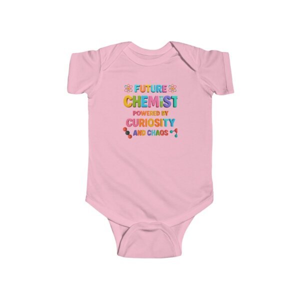 Future Chemist Infant Bodysuit | Powered by Curiosity & Chaos | Funny STEM Baby Outfit | Science-Themed Onesie - Image 22