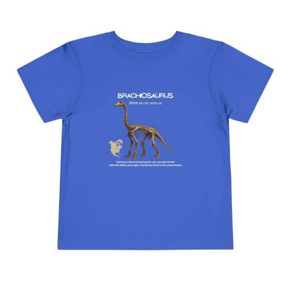 Brachiosaurus Fossil Fun Toddler T-Shirt | Dinosaur Paleontology Tee for Kids | STEM Learning Shirt - Image 41