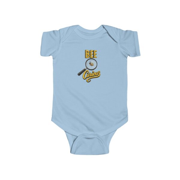 Bee Curious Infant Bodysuit | STEM-Inspired Baby Outfit | Cute Bee Under Magnifying Glass Design - Image 7