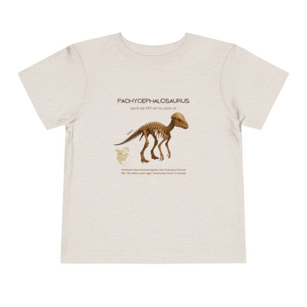 Pachycephalosaurus Fossil Fun Toddler T-Shirt | Dinosaur Paleontology Tee for Kids | STEM Learning Shirt - Image 17