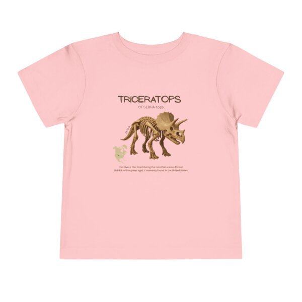 Triceratops Fossil Fun Toddler T-Shirt | Dinosaur Paleontology Tee for Kids | STEM Learning Shirt - Image 57