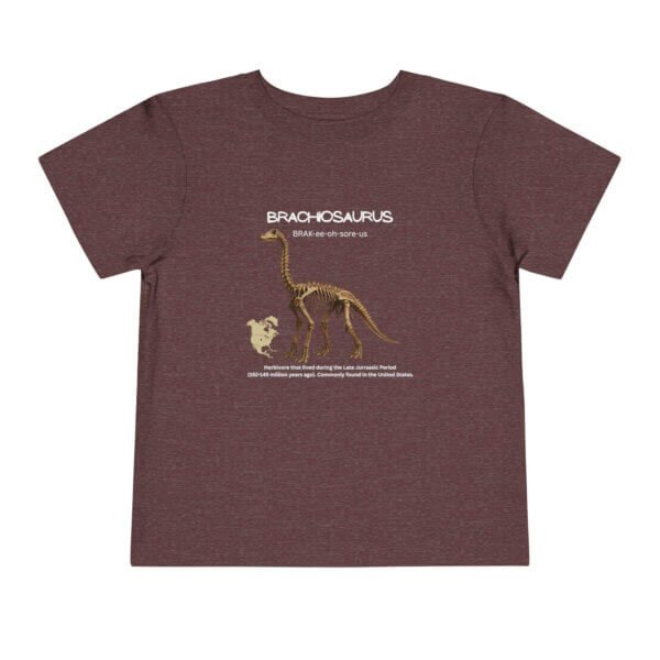 Brachiosaurus Fossil Fun Toddler T-Shirt | Dinosaur Paleontology Tee for Kids | STEM Learning Shirt - Image 65