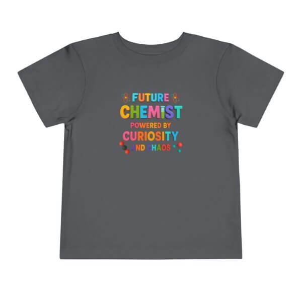 Future Chemist Toddler T-Shirt | Powered by Curiosity & Chaos | Funny STEM Shirt for Kids | Heavy Cotton Tee - Image 4