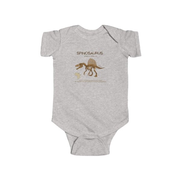 Spinosaurus Infant Bodysuit | Cute Dinosaur Baby Outfit | Paleontology-Inspired Baby Shower Gift - Image 2