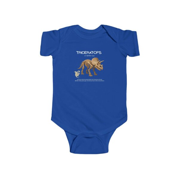 Triceratops Infant Bodysuit | Cute Dinosaur Baby Outfit | Paleontology-Inspired Baby Shower Gift - Image 8
